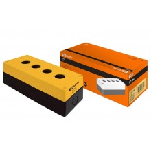 Корпус КП104 для кнопок 4места желтый   SQ0705-0009  TDM