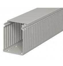 Кабель-канал перфорированный LKV 100x75x2000 мм ПВХ серый RAL7030  6178338  OBO Bettermann