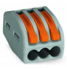 Клемма универсальная 3-проводная 0.08 - 2.5 (4)мм.кв.  222-413  WAGO