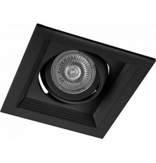 Светильник встраиваемый карданный под лампу MR16 DLT201 1x50W MR16 G5.3 черный  32441  FERON