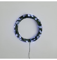 Гирлянда светодиодная Роса с контроллером 20м, 200LED, БЕЛЫЙ, IP20, 230В, зеленый провод  303-265  NEON-NIGHT