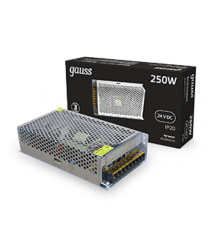 Блок питания 250W 24V IP20 1/36  202002250  Gauss