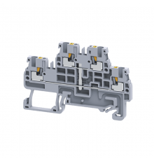 Клемма 2х-ярусная push-in OptiClip CPDL-2,5-2L-I-S-серый  331864  КЭАЗ