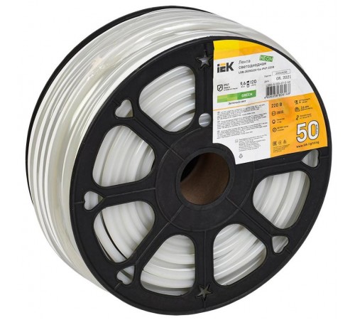 Лента светодиодная "неон" 50м LSR-2835G120-9,6-IP67-220В  LSR5-5-120-67-0-50  IEK