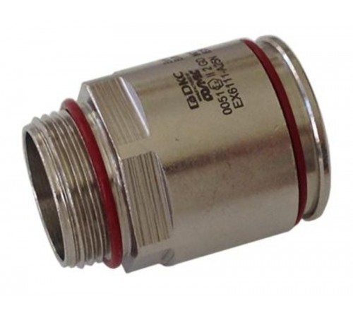 Взрывозащищенная Ex e муфта труба-коробка. DT 63 мм. M63x1,5.Ник. латунь. IP66/67  EX6111-A63N  DKC