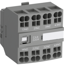 Блок контактный CA4-04MK (4НЗ) фронтальный с втычными клеммами для контакторов AF09-AF16..-30-10K  1SBN010146R1104  ABB