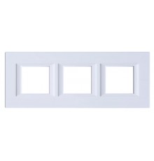 Axolute декоративные накладки прямоугольной формы, горизонтальные, цвет белый, на 2+2+2 модуля  HA4802M3HHD  Legrand