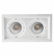 Светильник светодиодный встраиваемый карданный SKD-12-36-40K-W09 2х9Вт 1620Лм 4000K 225х130х100  Б0049770  ЭРА