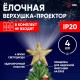 Елочная верхушка-проектор Звезда ENIOP-07   (6/144)  Б0047978  ЭРА