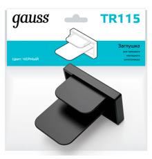 Заглушка для трекового шинопровода осветительного черный  TR115  Gauss