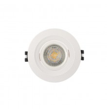 Светильник светодиодный встраиваемый DK3029-WH , IP20, 10Вт, GU5.3, LED, белый, пластик  DK3029-WH  DENKIRS