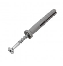 Дюбель-гвоздь потайной бортик, полипропилен 6х40мм, пакет (100 шт/уп)  KR-01-3621-007  Kranz