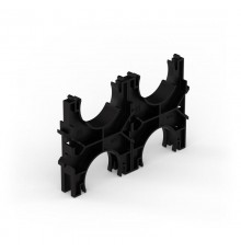 Кластер для двустенных труб d50 мм, двойной, двухсторонний (103 шт/кор)  PR13.02567  Промрукав