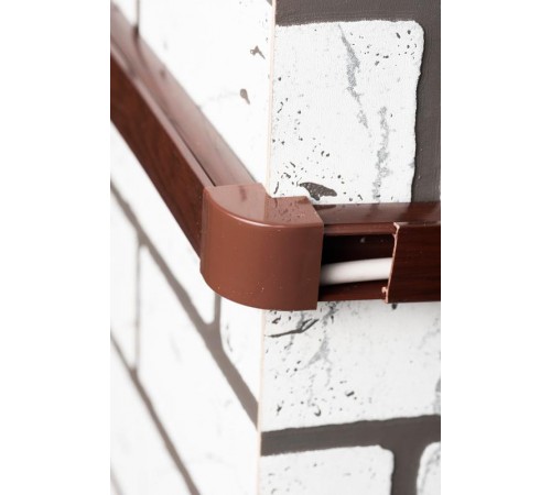 Угол внешний (25х16) (4 шт) Plast PROxima под темное дерево  obd-25-16x4  EKF