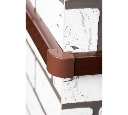 Угол внешний (25х16) (4 шт) Plast PROxima под темное дерево  obd-25-16x4  EKF