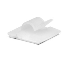 Клипса самоклеящаяся для кругл.кабеля диаметром 5мм, белая 18,5x18,5  25430SR  DKC