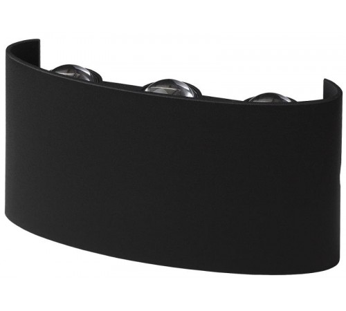 Декоративная подсветка светодиодная WL12 BK 6*1Вт IP 54 черный  Б0034611  ЭРА