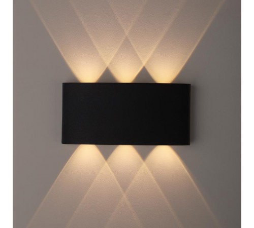 Декоративная подсветка светодиодная WL12 BK 6*1Вт IP 54 черный  Б0034611  ЭРА