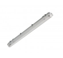 Светильник люминесцентный пылевлагозащищенный с БАП TLWP136 PS EL EM 1263x102x105мм без ламп IP65 прозр  00979  TechnoLux