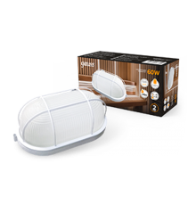 Светильник для ЖКХ НБП IP54 212*105*85 овал с решеткой под лампу Е27 max 60W, 1/12  926602216  Gauss