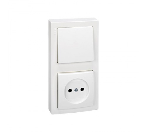 Simon 73 Рамка вертикальная, 2 поста, 75*146мм, S73 Loft, белый  73621-60  Simon