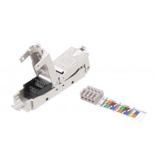 CA3-IDC-C6A-SH-F-SL Проходной адаптер (coupler), категория 6A, полный экран, IDC  431371  Hyperline