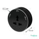 MultiTrack Антрацит Розетка универсальная круглая 13А/250В Антрацит MTK13002B SE