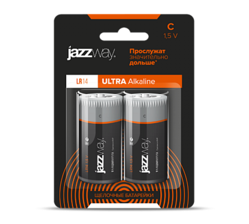 Батарейка LR14 JAZZway ULTRA Alkaline BL-2 арт.5005105