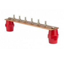 Главная заземляющая шина с изоляторами, 20 подкл.680мм40мм4мм, медь  NE2020  DKC