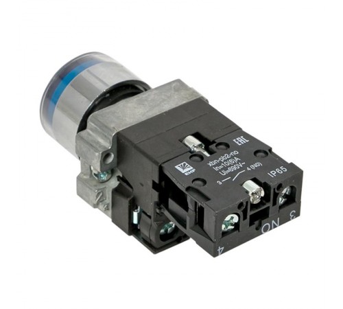Кнопка BA61 с подстветкой 230В синяя NO IP65 PROxima  xb2-bw61-230-65  EKF