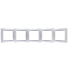 Simon 15 Алюминий Рамка универсальная, 5 постов  1500650-033  Simon