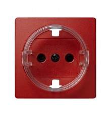 Simon 73 Накладка со шторками на розетку с/з, S73 Loft, красный  73041-67  Simon