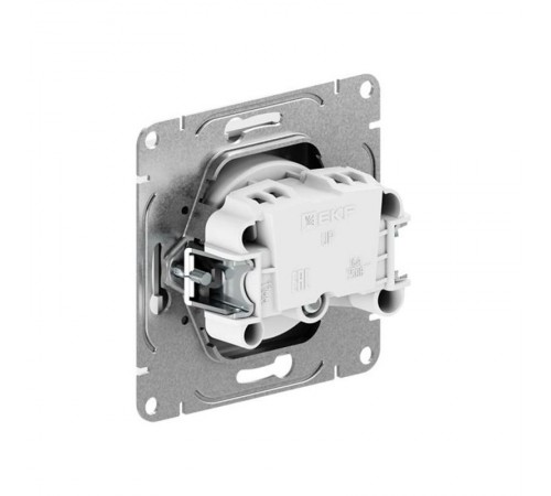 Механизм розетки, 16А, без заземления, со шторками, кремовый Эпика  UP1-SOI-101 EKF