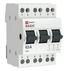 Переключатель трехпозиционный 3P 63А EKF Basic  tps-3-63  EKF