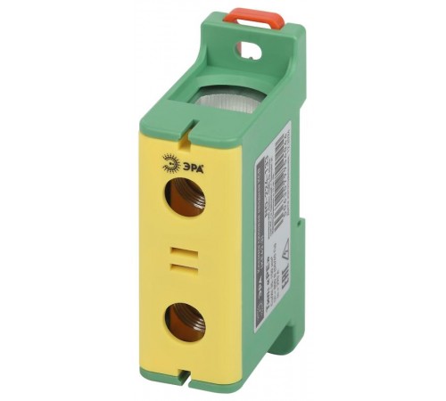 Клеммы силовые вводные КСВ  NO-224-133 (KE63.3) 35-150 мм желтая/зеленая "PE"  Б0065570  ЭРА