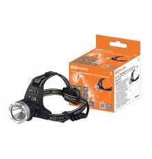 Фонарь "Налобный 9" аккумуляторный, 5Вт 1 светодиод CREE, Li-Ion 2x18650 2 Ач,  SQ0350-0048  TDM