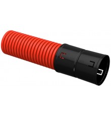 Труба гофр. двустенная ПНД d=90мм красная (100м)  CTG12-090-K04-100-R  IEK