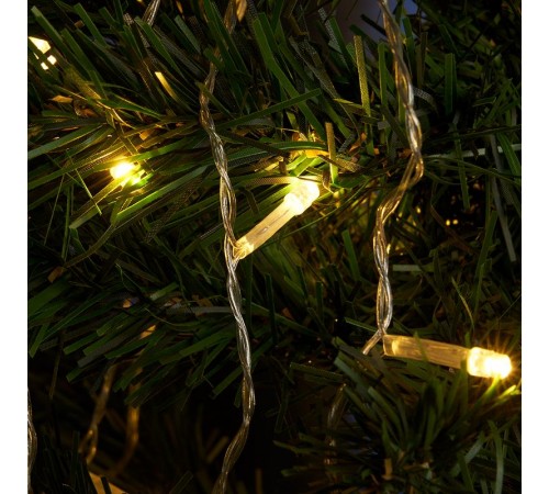 Гирлянда елочная  140 диодов  2700K, CL90   7 веток (2м) + 1.5м зеленый шнур IP20  32371  FERON