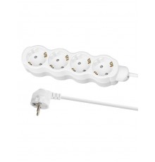 Удлинитель бытовой "Люкс" 4 гнезда, 10 м, с/з, с з/ш, ПВС 3х1 мм2, 16 А, 250 В, 3500 Вт  SQ1303-4034  TDM