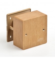 Коробка универсальная для кабель-каналов, 85х85х42мм(бук на светлой основе)  65015-38М  Рувинил