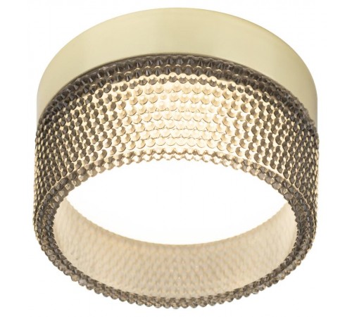 Cветильник встраиваемый под лампу GX53 DK97 GD/BK черный золото  Б0057460  ЭРА