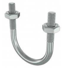Скоба монтажная U-образная с резьбой М6 с гайками для труб d 1/2"  BHU11012  DKC