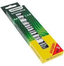 Батарейка щелочная Alkaline LR06/AA (10+2шт) ПРОМО  ABT-LR06-ST-B12-G  GENERICA