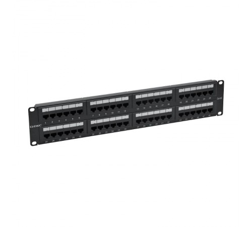 Патч-панель 19",2U,CAT5E, 48 портов RJ45, неэкранированная  RN5PPU242  DKC
