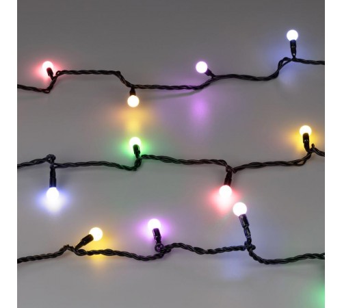 Светодиодная гирлянда ARD-BALL-CLASSIC-D13-10000-BLACK-100LED RGB (230V, 7W)  025573  Arlight