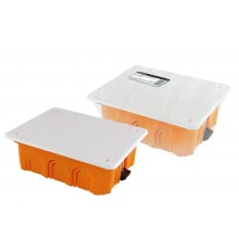 Коробка распределительная с/у 120х92х45мм, крышка, пл. лапки, IP20, инд. штрихкод,  SQ1403-1028  TDM