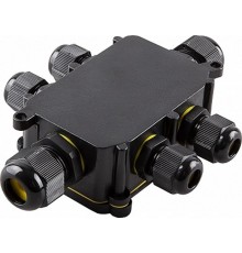 Водонепроницаемая cоединительная коробка, LD526, 450V, 140х100х36, черный  32249  Feron