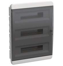 Корпус пластиковый встраиваемый на 54 модуля ЩРВ-П-54 IP41 черная прозрачная дверь TEKFOR  TF5-KP12-V-54-41-K01-K03 TEKFOR  IEK