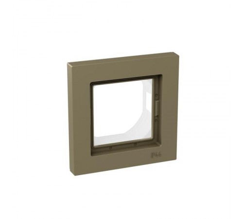 1 - местная рамка, IP44, шампань, пластик Эпика  UP1-FPC-01-44 EKF