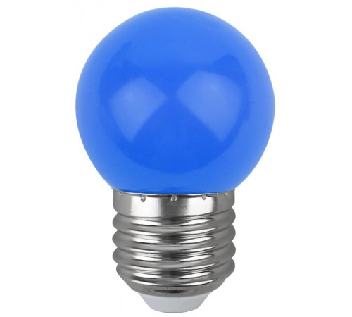 Лампы cветодиодные ERABL45-E27 LED Р45-1W-E27 (диод. шар син., 4SMD, 1W, E27, для белт-лайт) (10/100/6000)  Б0049573  ЭРА